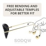 Trendy Oversized Aviator Sunglasses for Women