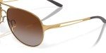 Oakley Women's Aviator Sunglasses in Gold/Brown Gradient