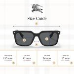 Carnaby Black Square Sunglasses for Men + iWear Kit