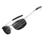 AEVOGUE Men's Polarized Retro Rectangle Sunglasses