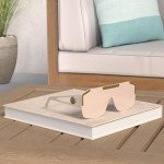 AIEYEZO Oversized Square Sunglasses in Clear Brown