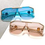 AIEYEZO Oversized Square Sunglasses in Clear Brown