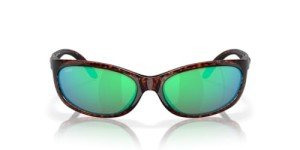 Costa Sunglasses: Tortoise Frame with Green Lenses