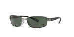 Ray-Ban RB3364 Gunmetal Polarized Rectangular Sunglasses