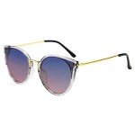 FEISEDY Vintage Polarized Cat Eye Sunglasses