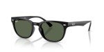 Ray-Ban Women's Black Frame Sunglasses with Green Lenses