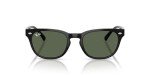 Ray-Ban Women's Black Frame Sunglasses with Green Lenses