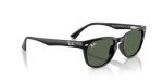 Ray-Ban Women's Black Frame Sunglasses with Green Lenses