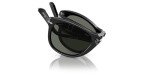 Persol PO0714 Black/Green Polarized Aviator Sunglasses