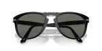 Persol PO0714 Black/Green Polarized Aviator Sunglasses