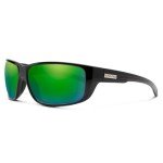 Milestone Polarized Sunglasses - Black Frame/Green Mirror