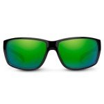 Milestone Polarized Sunglasses - Black Frame/Green Mirror