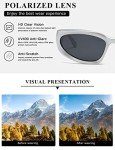 Y2K Wrap Around Polarized Oval Sunglasses
