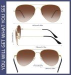 Classic Polarized Aviator Sunglasses for Everyone