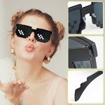 3 Pack Thug Life Pixel Mosaic Sunglasses