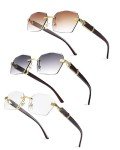 Pro Acme Rimless Rectangle Designer Sunglasses