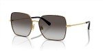 Dolce & Gabbana Black Gold Gradient Sunglasses 57mm