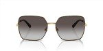 Dolce & Gabbana Black Gold Gradient Sunglasses 57mm