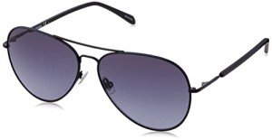 Fossil Matte Black 3104/G/S Men's Sunglasses 61mm