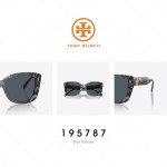 Tory Burch Blue Tortoise Cateye Sunglasses for Women