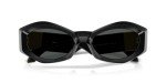 Versace Women's Black Frame Sunglasses with Grey Lenses
