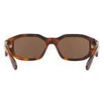 Versace Havana Frame Sunglasses with Dark Brown Lenses