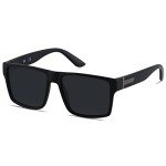 LYZOIT Oversized Polarized Square Sunglasses - Matte Black