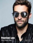 Stylish Polarized Aviator Sunglasses with Black Frame
