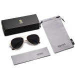 SOJOS Classic Polarized Aviator Sunglasses - Gold/Grey