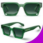 VISOONE UV400 Rectangle Y2K Sunglasses for All