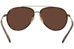 Burberry Oliver Gold Dark Brown Sunglasses BE 3125