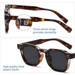 Trendy Retro Square Sunglasses - UV400 Protection