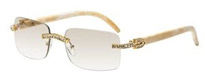 Retro Rimless Clear Lens Sunglasses for All