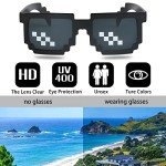 3 Pack Thug Life Pixel Mosaic Sunglasses