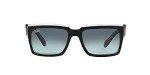 Ray-Ban Inverness Rectangular Sunglasses, Black/Blue Gradient