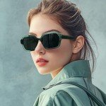 ZENOTTIC Retro Polarized Hexagon Sunglasses for Women