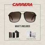 Carrera CA133/S Black Gold Brown Gradient Sunglasses