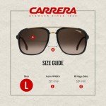 Carrera CA133/S Black Gold Brown Gradient Sunglasses