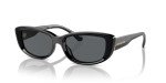 Michael Kors MK2210U Asheville Rectangular Sunglasses - Black