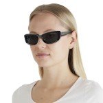 Michael Kors MK2210U Asheville Rectangular Sunglasses - Black