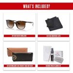 Ray-Ban RB4378 Brown Gradient Square Sunglasses