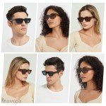 ANDWOOD Chunky Retro Square Frame Sunglasses