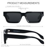 ANDWOOD Chunky Retro Square Frame Sunglasses
