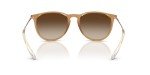 Ray-Ban Erika Round Sunglasses, Rubber Beige/Brown