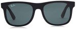 Ray-Ban Justin Square Sunglasses - Black/Green 48mm