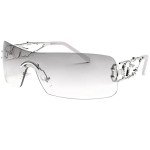 SENMARIES Rimless Y2K Rectangle Vintage Sunglasses