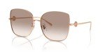 Tory Burch Rose Gold Cateye Sunglasses + Eyewear Kit
