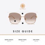 Tory Burch Rose Gold Cateye Sunglasses + Eyewear Kit