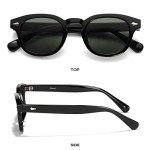 Vintage Round Tinted Sunglasses for Men & Women