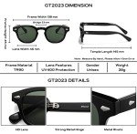 Vintage Round Tinted Sunglasses for Men & Women